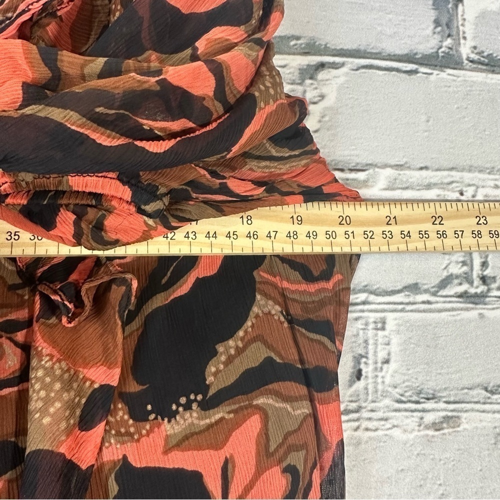 Cleobella Women’s NWOT Paige Midi Dress Canyon Ruffle Chiffon High Neck Medium - Picture 11 of 14